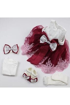 Kız Bebek Mevlüt Elbisesi Babylia Bordo 1009001 10052