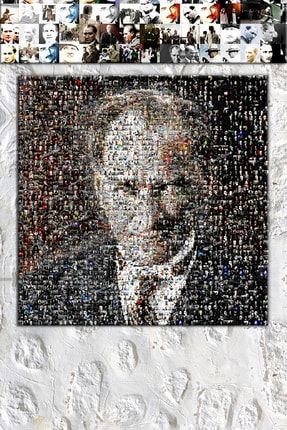 Atatürk Mustafa Kemal Mozaik Tablo Kanvas Tablo N330