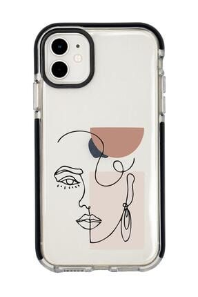 Iphone 12 Women Art Desenli Candy Bumper Silikonlu Telefon Kılıfı MC12CBTS191