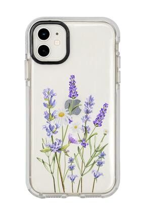 Iphone 12 Mini Lavender Desenli Candy Bumper Silikonlu Telefon Kılıfı MC12MCBTS59