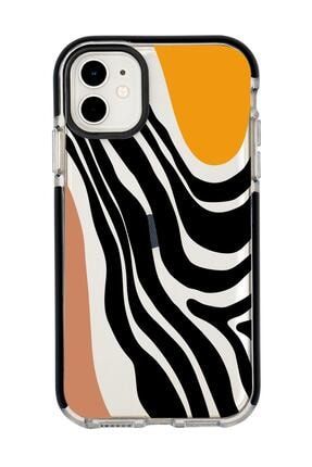 Iphone 12 Mini Modern Art Desenli Candy Bumper Silikonlu Telefon Kılıfı MC11CBTS89