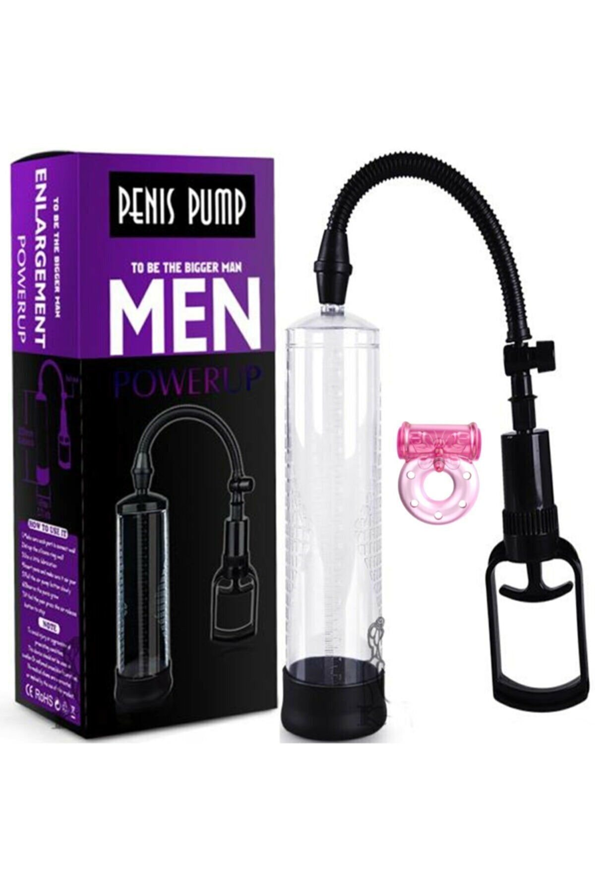 Men Penis Pump Penis Halkası Ve Penis Pompası Set