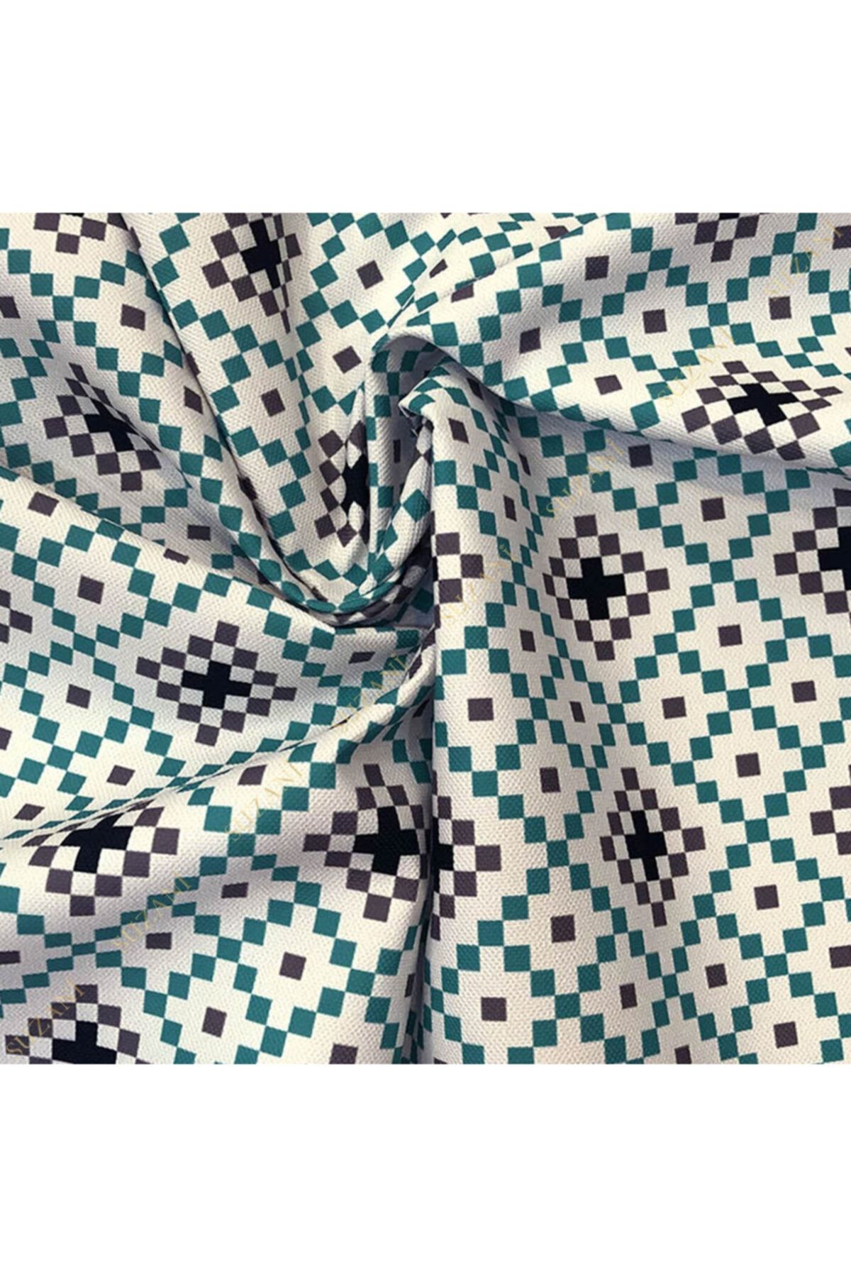 SUZANİ-Stylized Winter Patterned Digital Printed Fabric Kms-0912 1