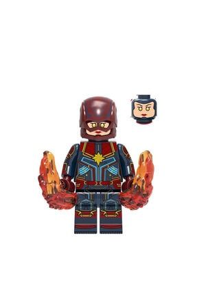 Captain Marvel Custom Super Heroes Mini Figures MARVEL CAPTAİN CUSTOM LEGO SUPER HEROES