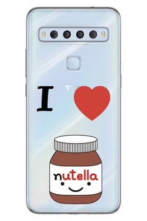 10l Uyumlu Kılıf Pure Modern Desenli Silikon Nutella puremodern.tcl10l.23