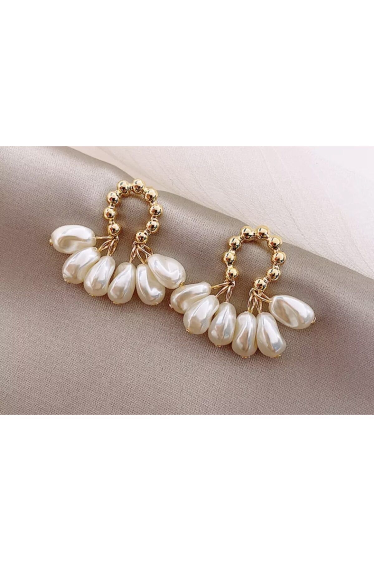 Colored shop pearl earrings