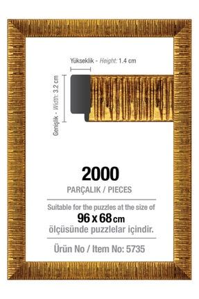 2000' Lik Altın 96 X 68 Cm (30 Mm ) Puzzle Çerçevesi CER5735