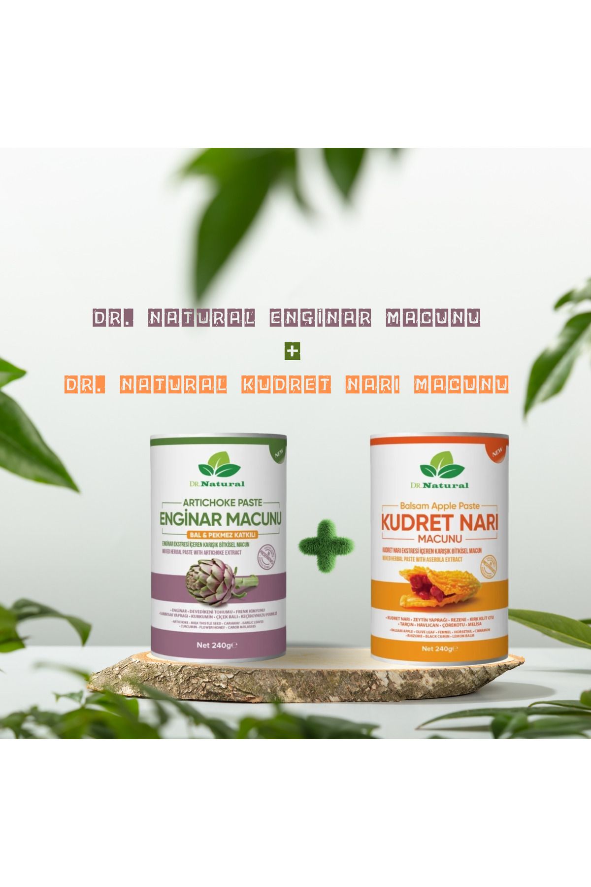 DRNATURAL Enginar Macun 240 Gr. ve Kudret Macunu 240 Gr.