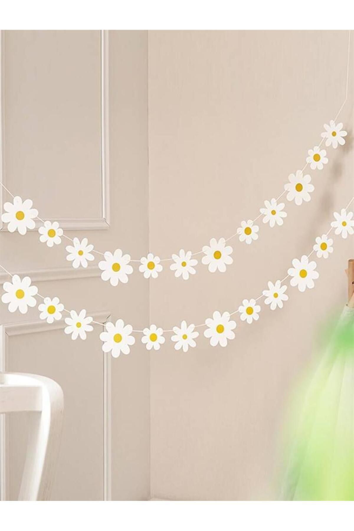 Partifabrik Papatya Şekilli Duvar Süsü Banner