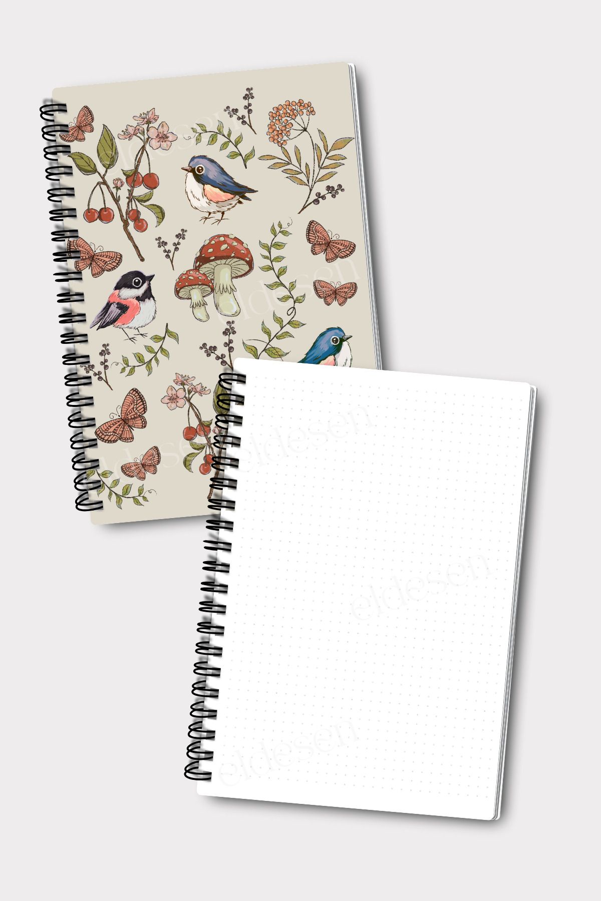 Eldesen Tasarım-A5 Size 4-Point Notebook Set - 50 Sheets and 100 Sheets 5