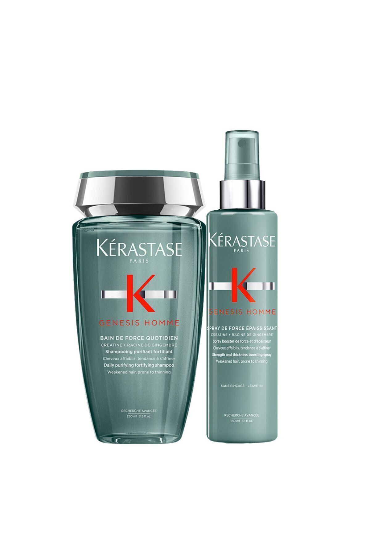 Genesis Homme-شامپو و اسپری برای آرایشگاه موهای ضعیف15 Kerastase