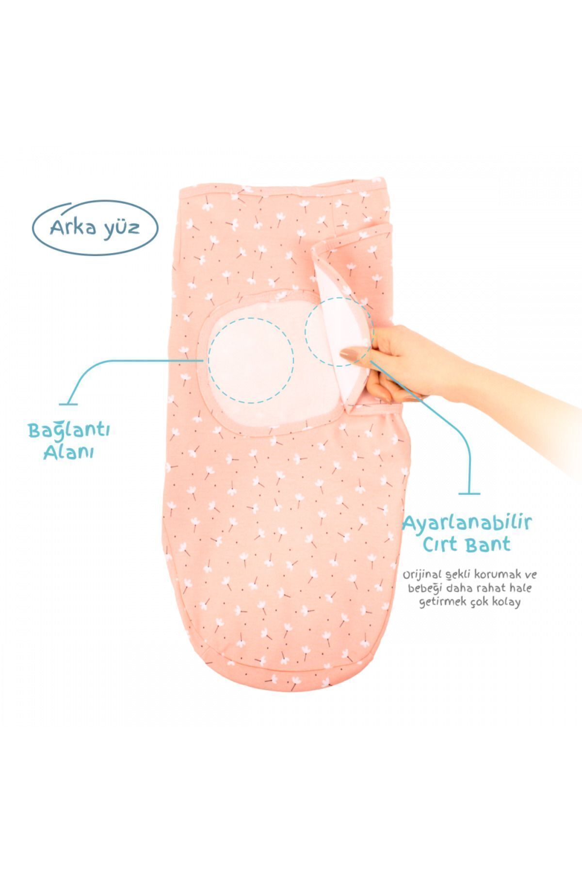 Sevi Bebe-Interlock Baby Swaddle Art-118 Spring Pattern 3