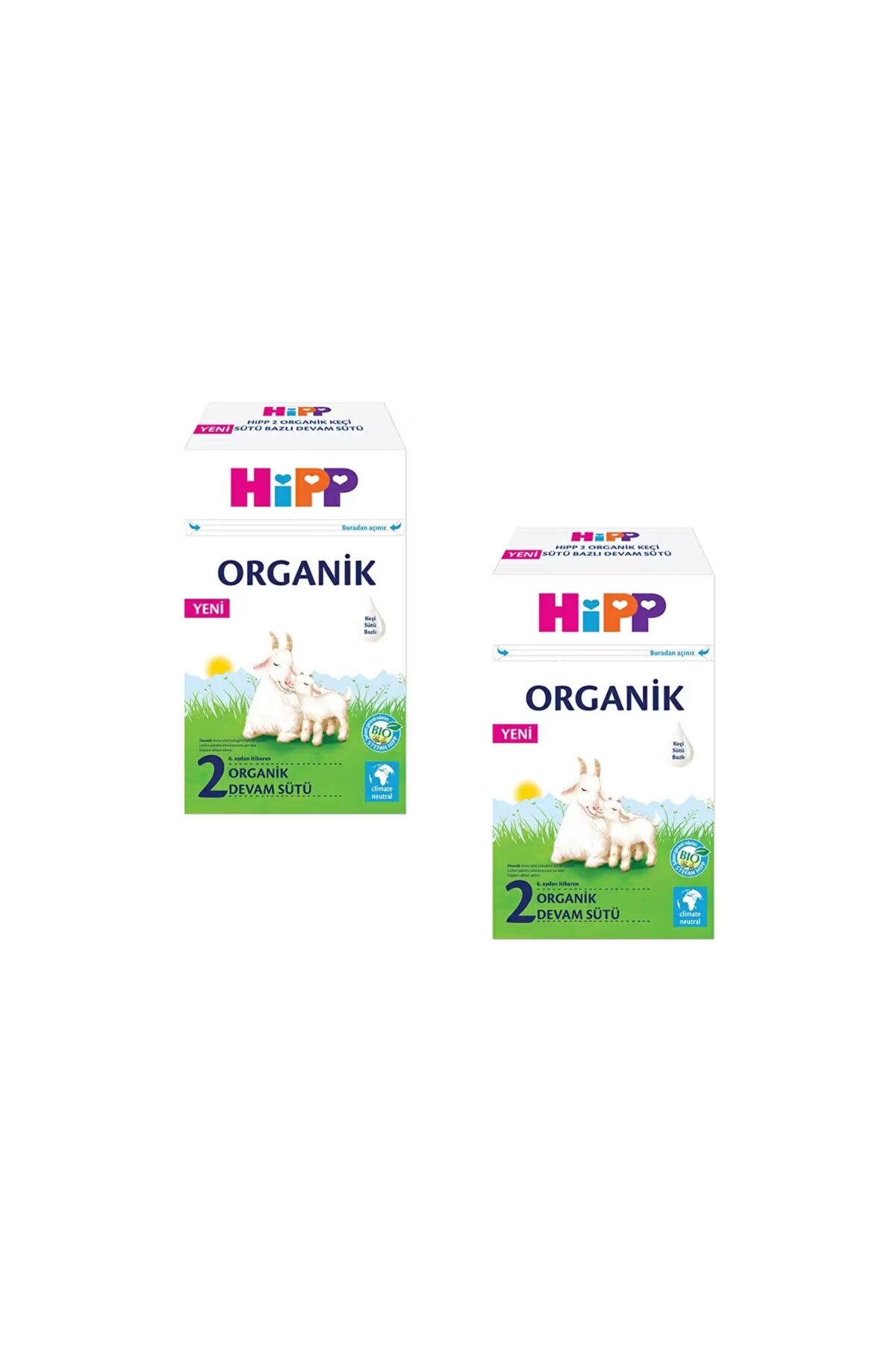 Hipp HİPP Organik Keçi Sütü 2 Numara 400 GR 6-12 Ay 2`li Avantaj Paketi (800GR)