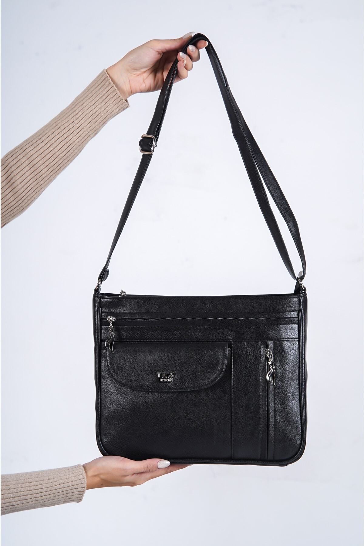 Solo Bag-Geantă neagră cu umăr de damă 4