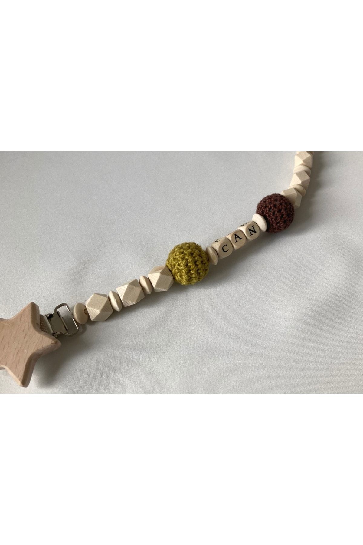 tiny wood-Pacifier Chain - Design with Name 5
