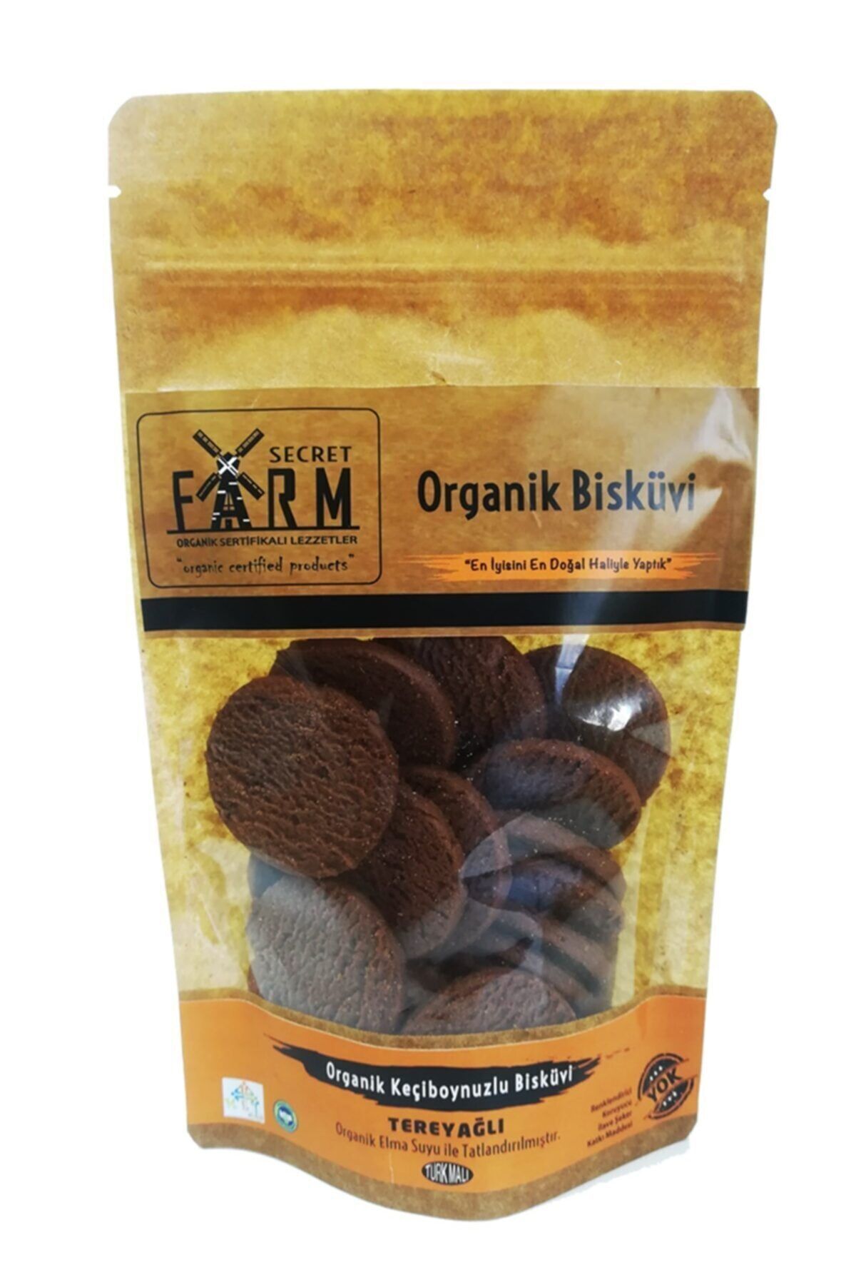 Secret Farm Organik Tereyağlı Keçiboynuzlu Bisküvi 100 gr
