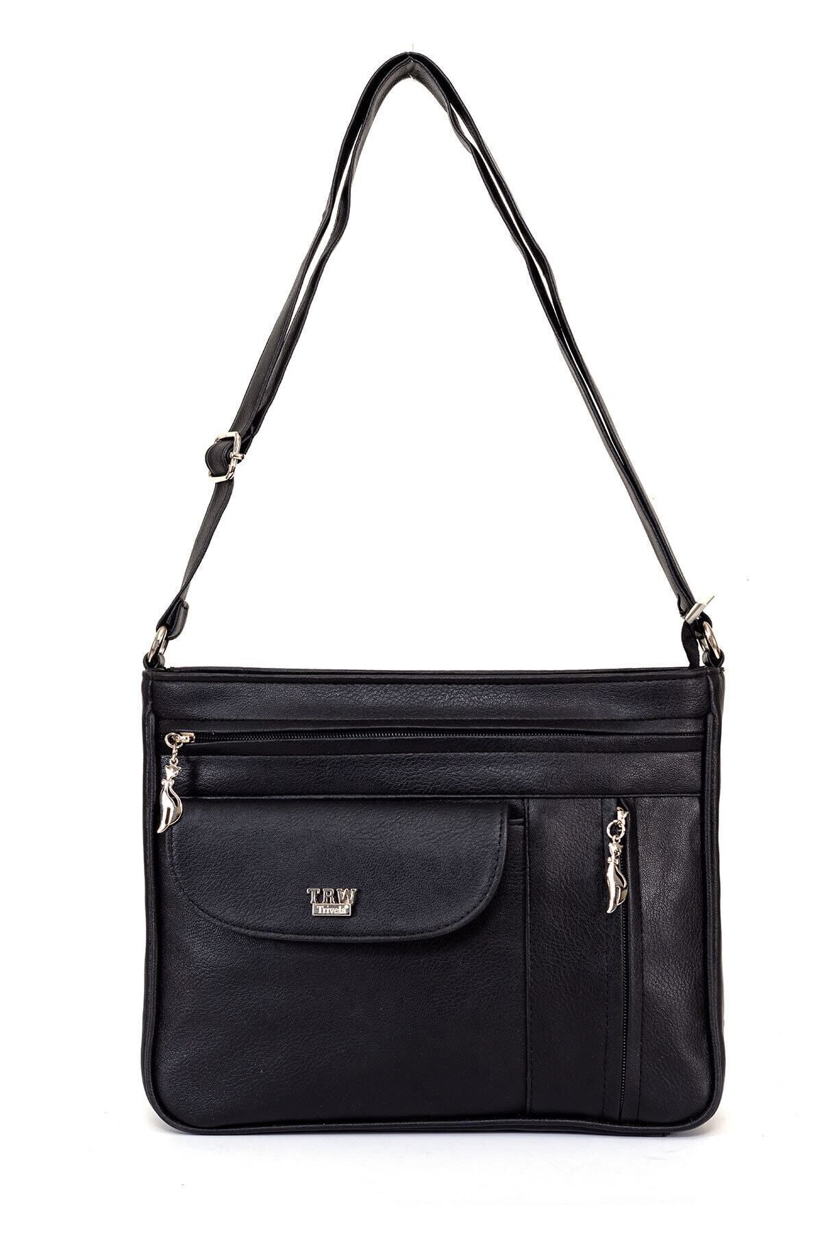 Solo Bag-Geantă neagră cu umăr de damă 6