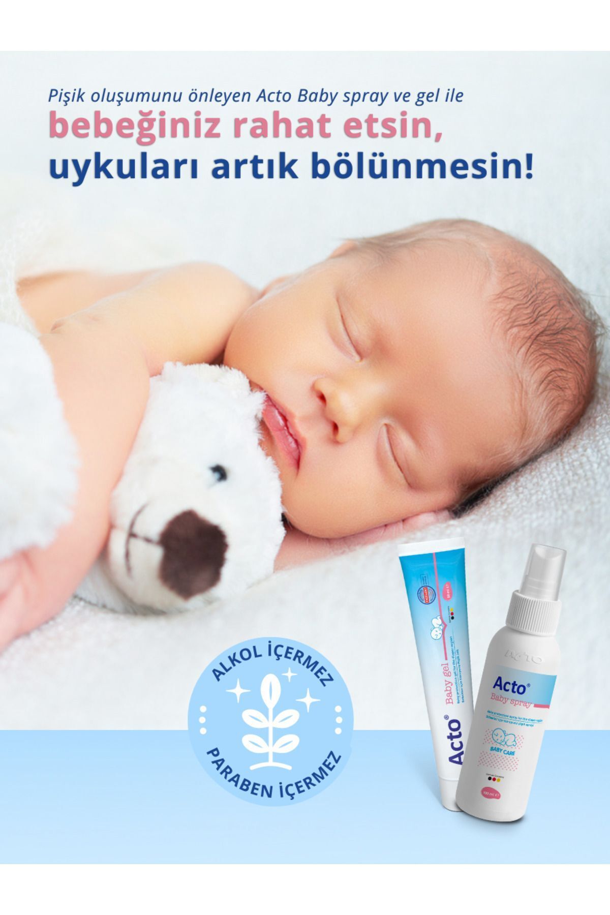 Baby Gel 50 Ml, Bebek Bezi Pişik Bakım Jeli