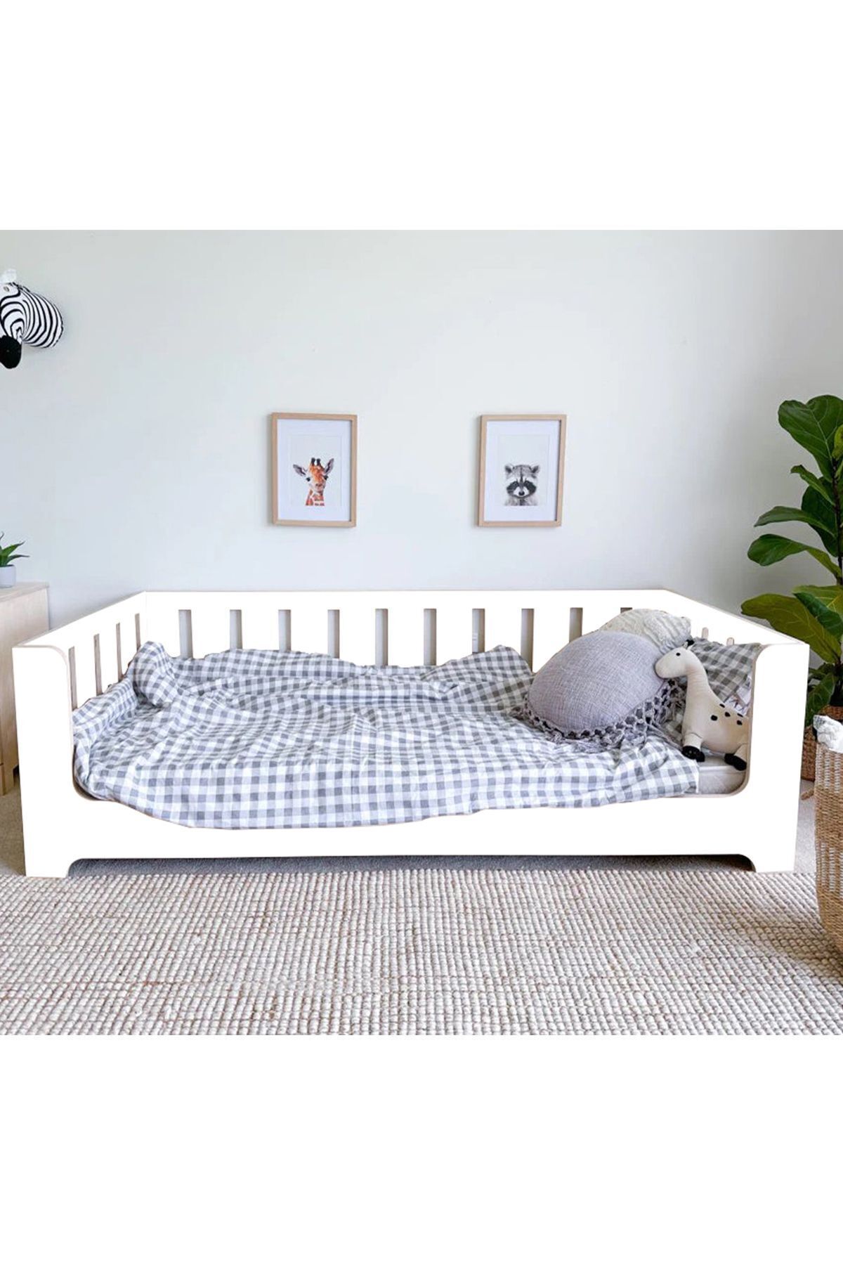 MiniWood Markaawm Zambak Beyaz Montessori Yatak Çocuk Ve Bebek Karyola fotoğrafı 2 (önizleme)