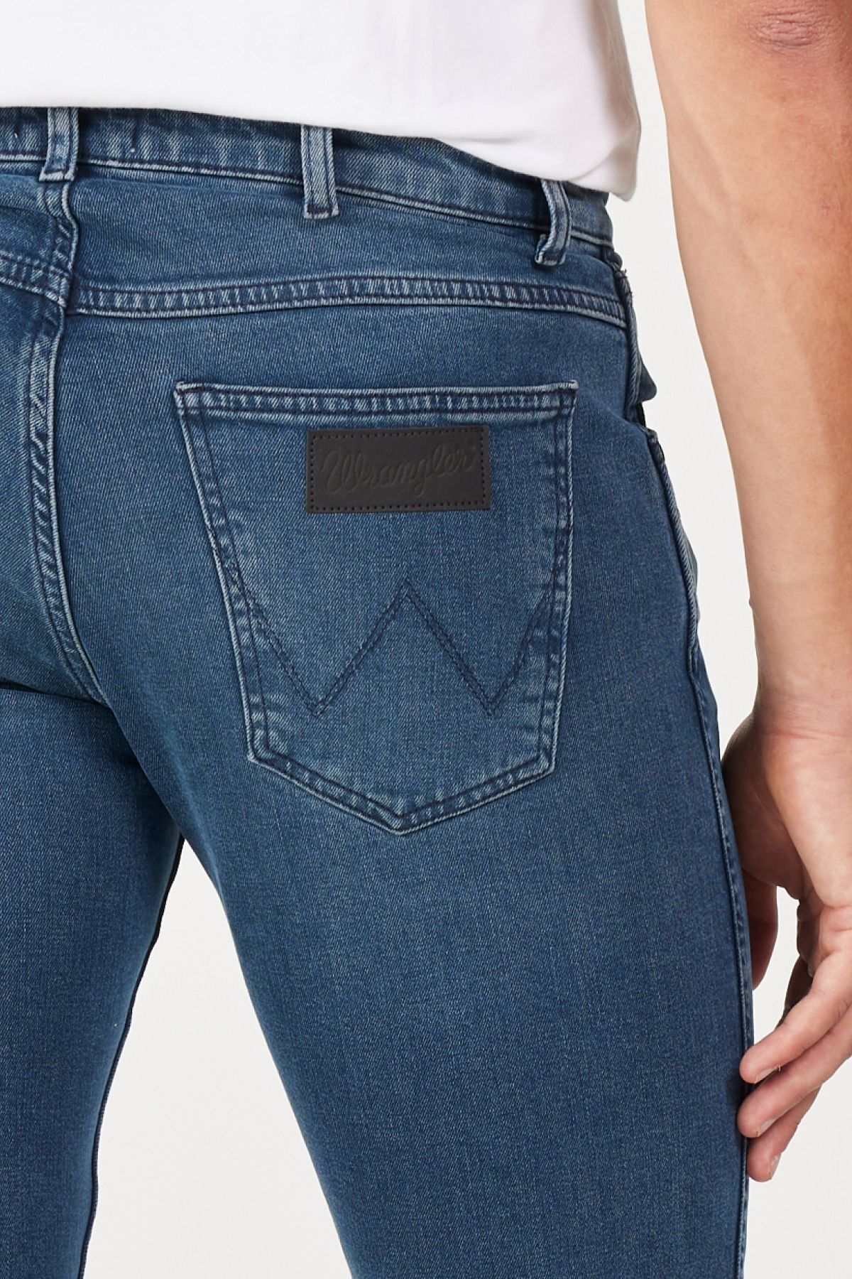 شلوار جین آبی مردانه Greensboro به طور منظم مناسب برش طبیعی کمر کم Wrangler