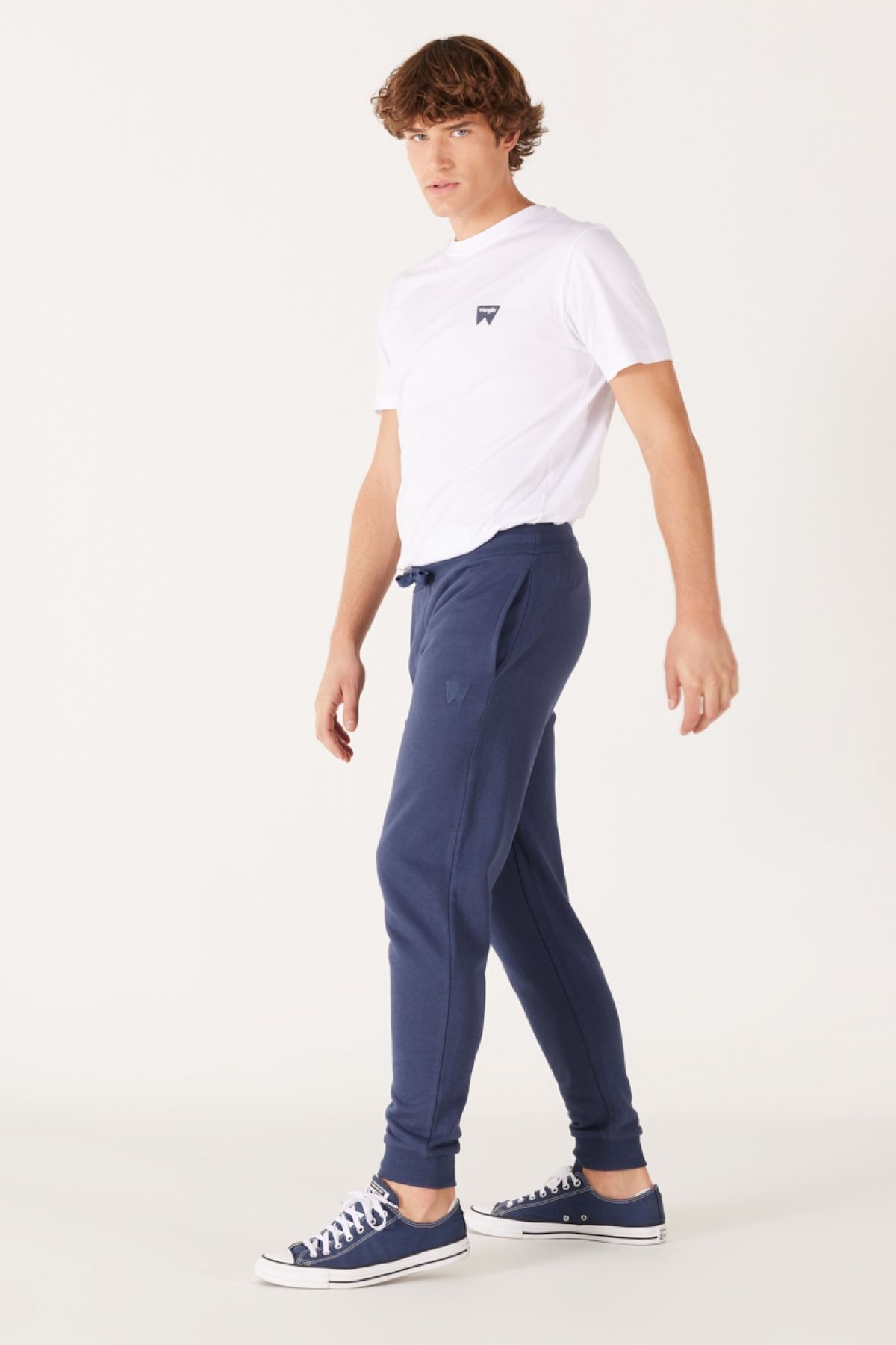 شلوار آبی مردانه به طور منظم مناسب برش نرمال قطبی دریایی Jogger Six Wrangler