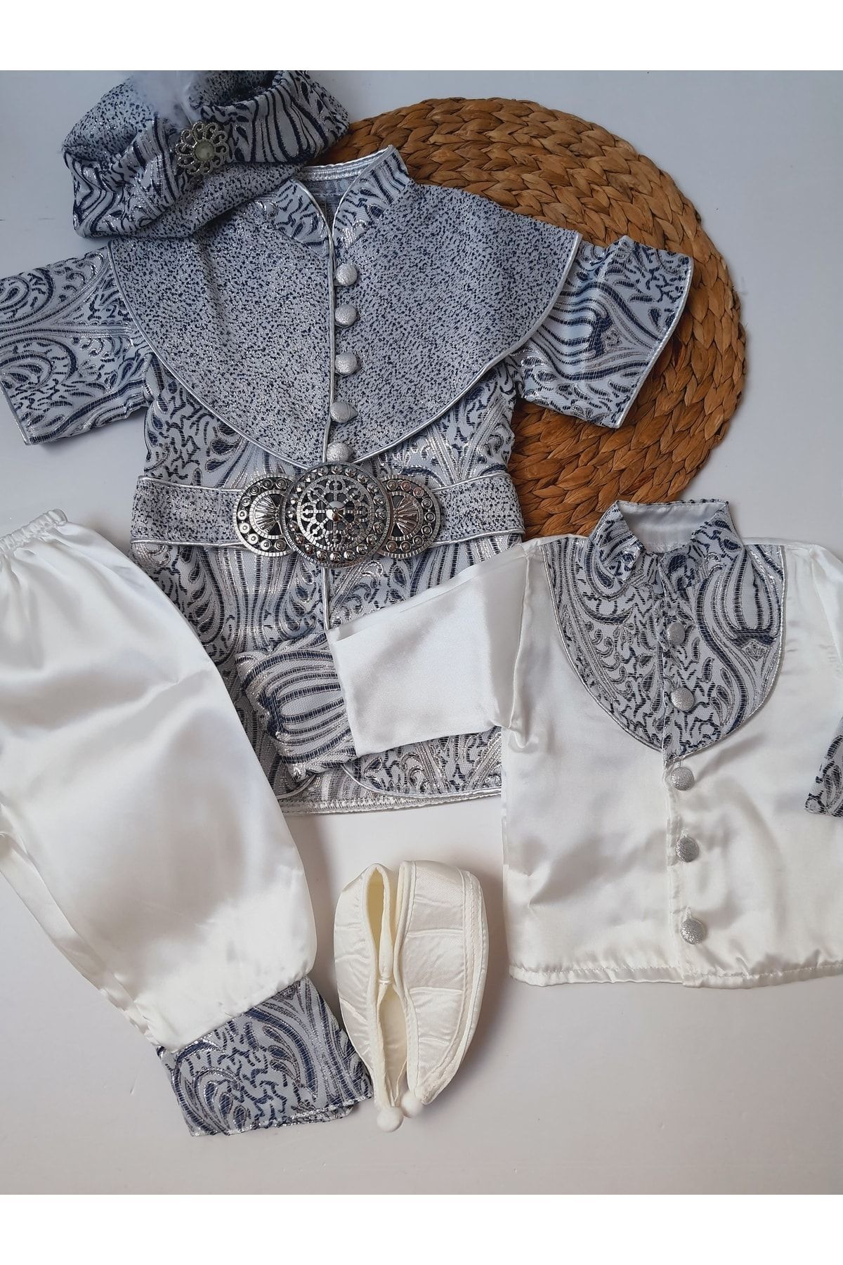 PİLEKİ BABY Yenidoğan 0 6 Ay Ve 1 Yaş Mevlüt Ve Sünnet Kıyafeti Mevlütlük Sünnetlik Takım fotoğrafı 6 (önizleme)