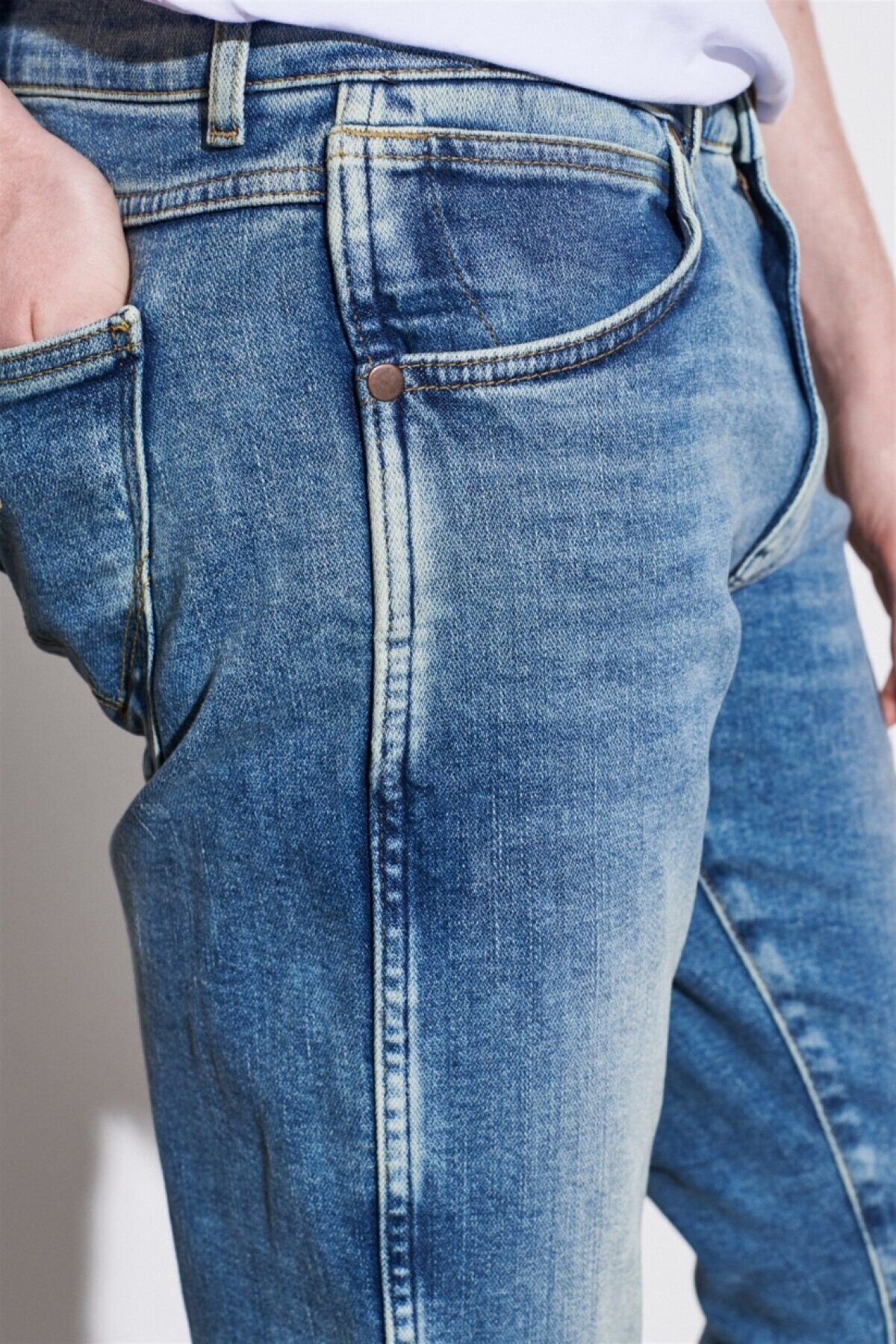 شلوار جین آبی مردانه اورجینال Wrangler