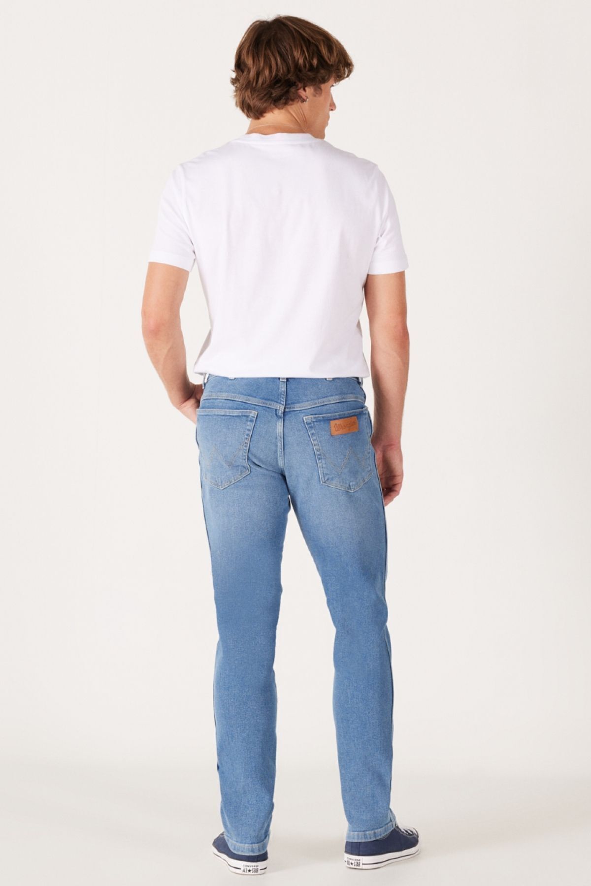 شلوار جین آبی مردانه تگزاس باریک و کمر انعطاف پذیر Wrangler