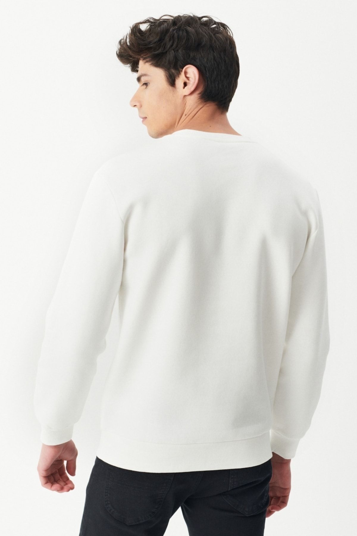 Riders by Lee-Off-White Sweatshirt mit Rundhalsausschnitt und lockerer Passform 6
