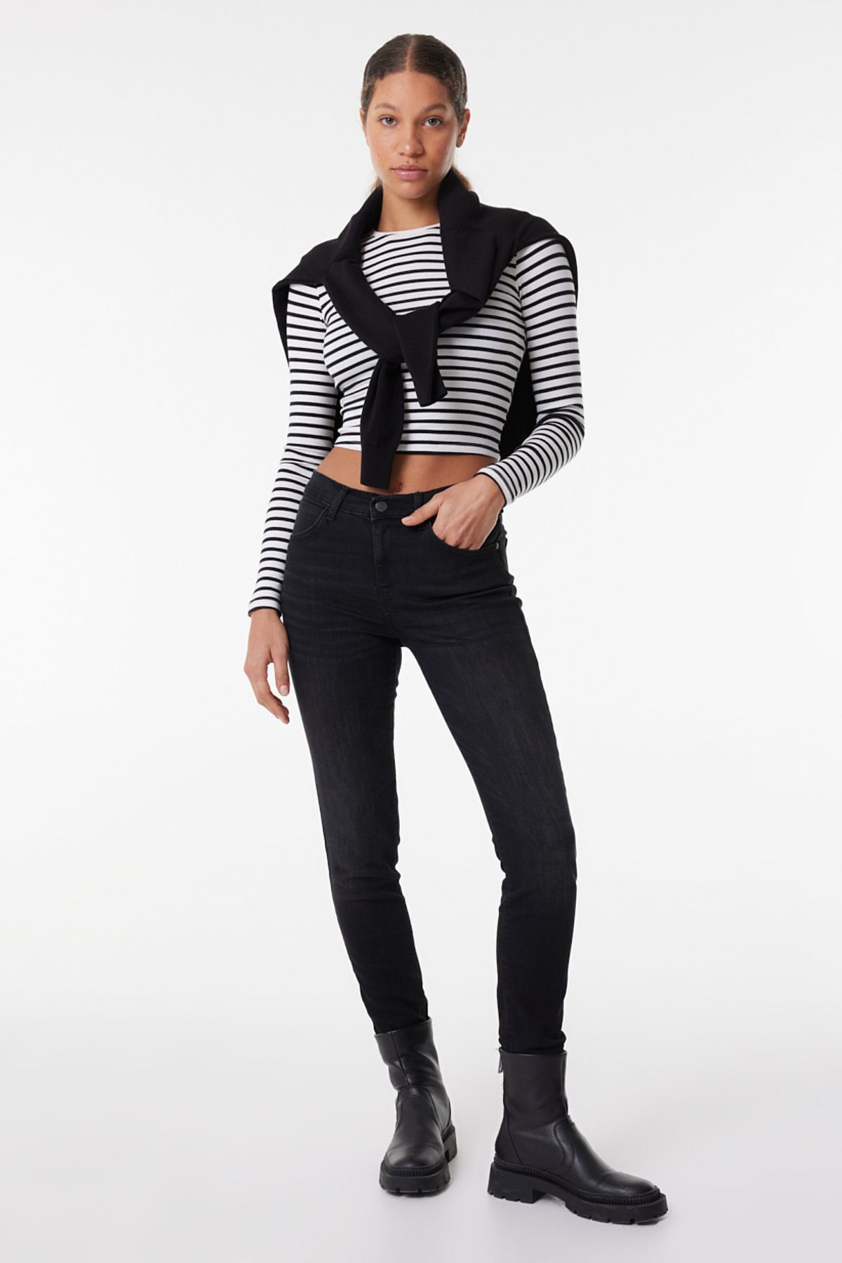 Rise skinny shop