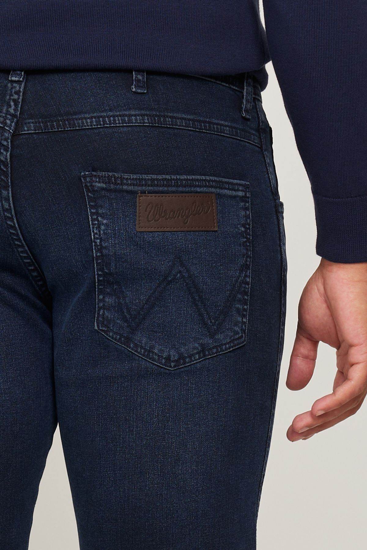 شلوار جین آبی مردانه انعطاف پذیر ، آریزونا مستقیم کمر معمولی Wrangler