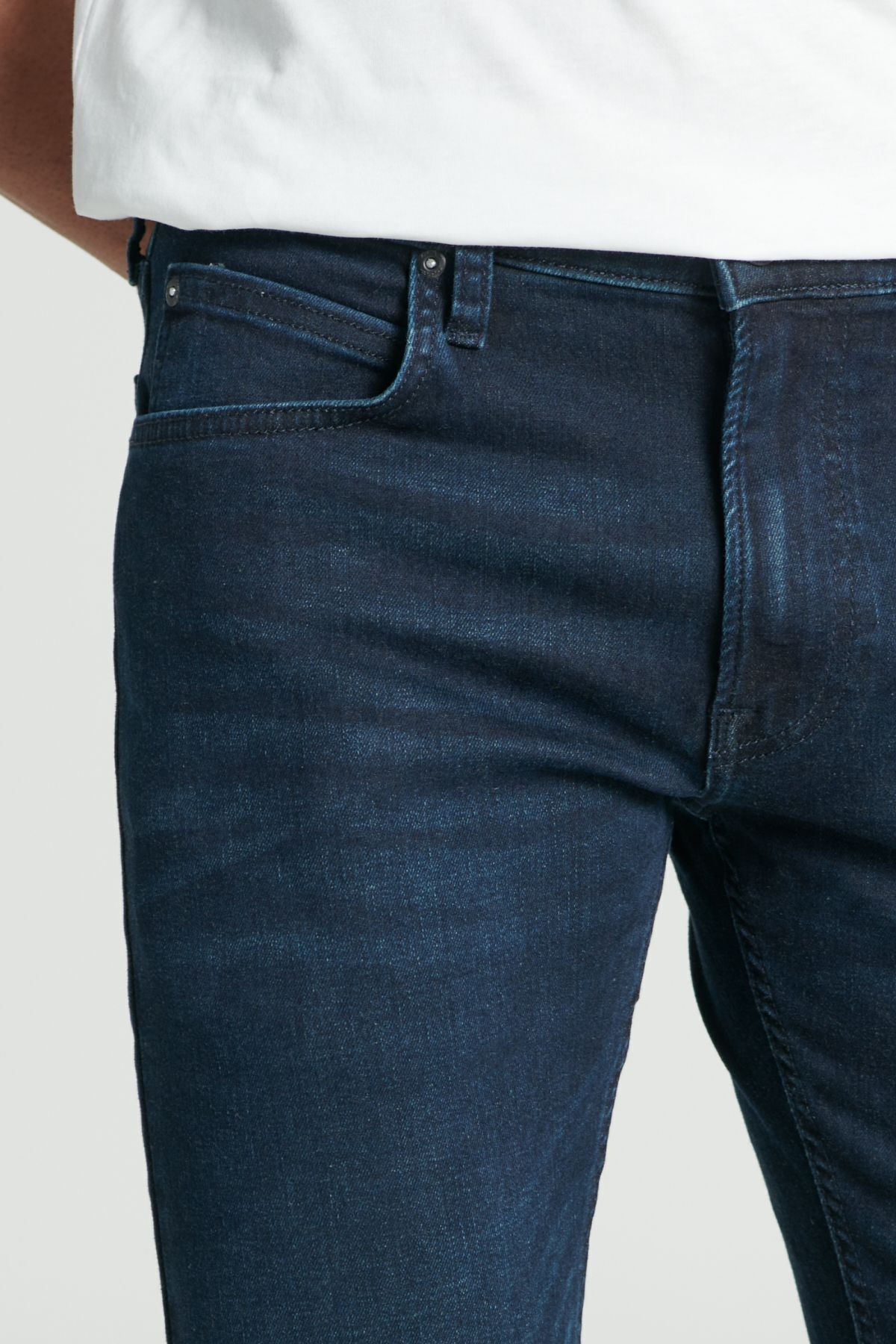 شلوار جین آبی مردانه Luke Slim Fit معمولی کشدار کمر تیره Lee