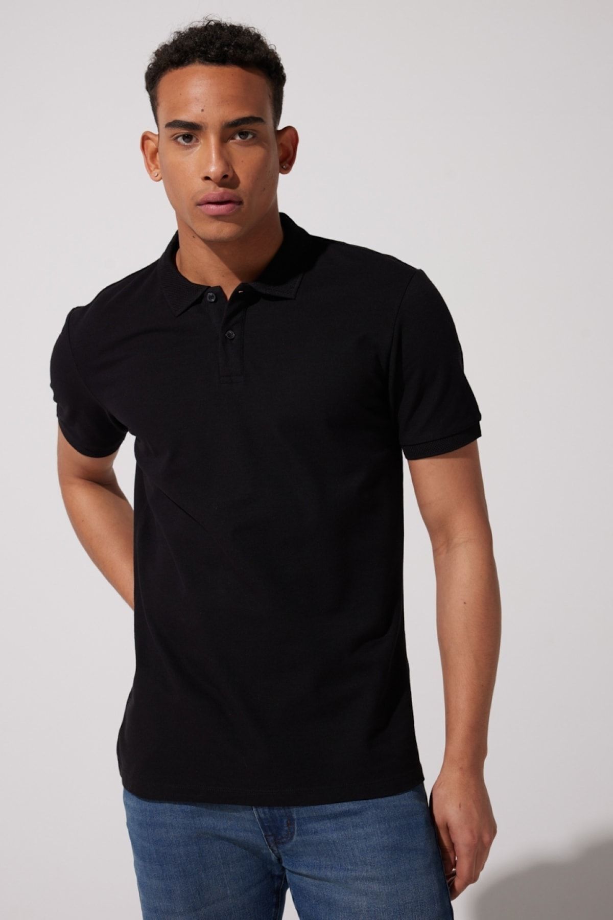 Riders by Lee Regular Fit Normal Kesim 100 Pamuk Polo Yaka Siyah Ti ort Fiyat Yorumlar Trendyol