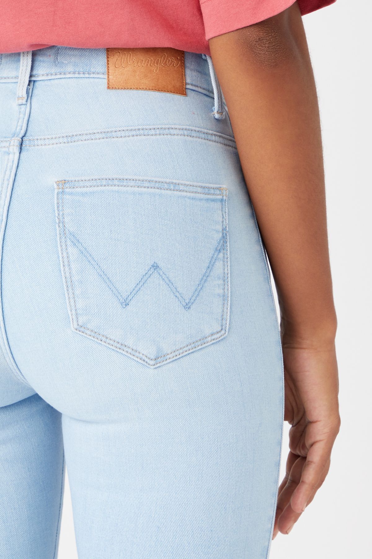 WRANGLER-Wysoki stan ElastycznySkinnyFitDenimJeans - Jeansy 5