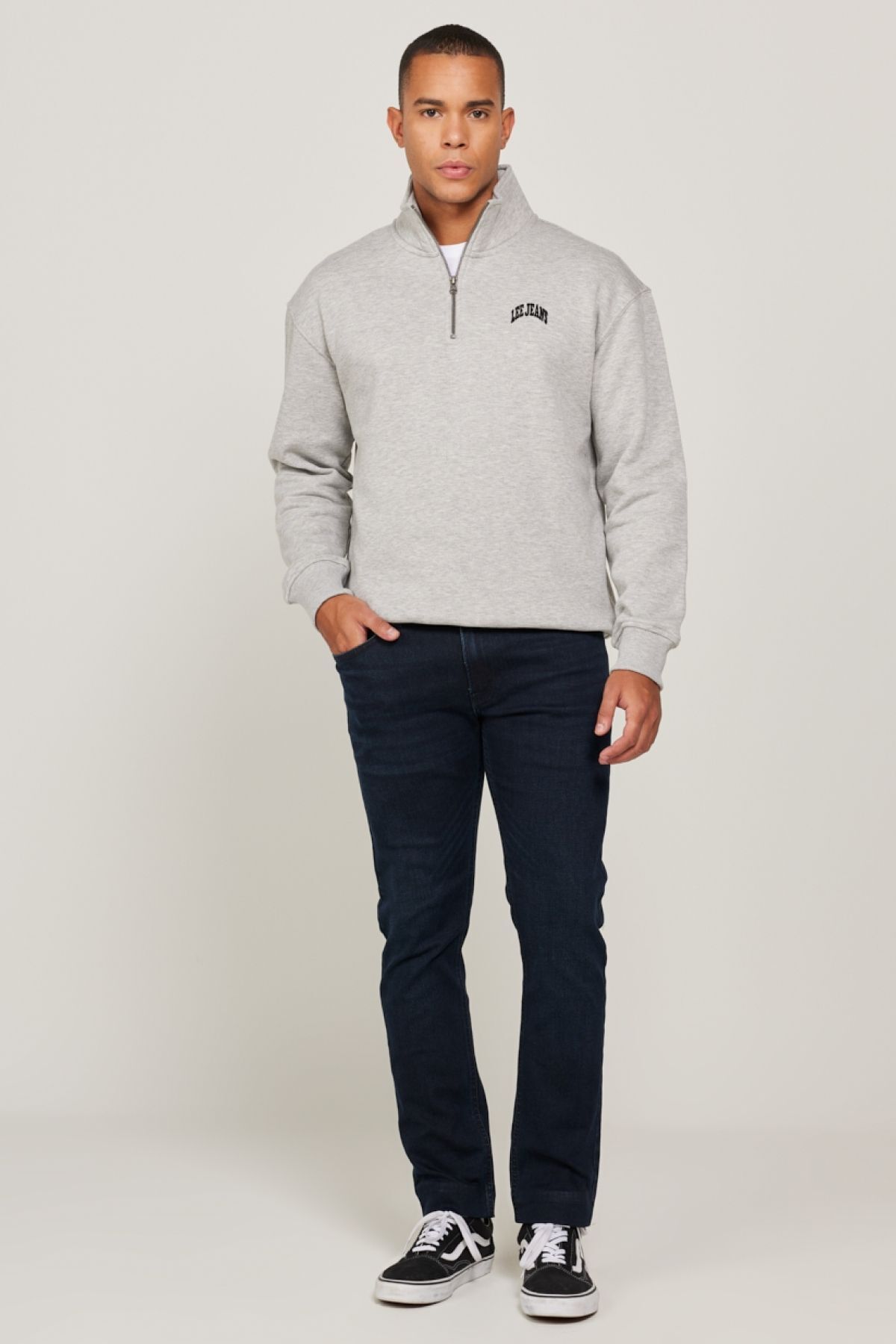 شلوار جین آبی مردانه Luke Slim Fit معمولی کشدار کمر تیره Lee