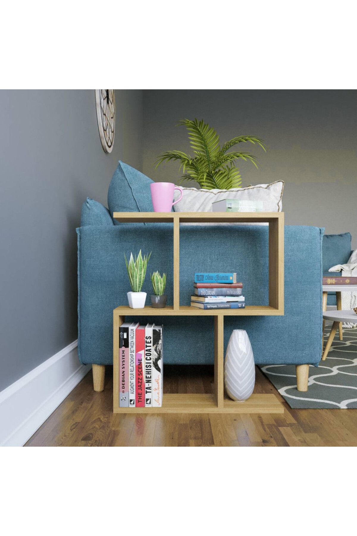 Modern home-Versatile Asymmetrical Side Table  beige colour for Modern Spaces 3
