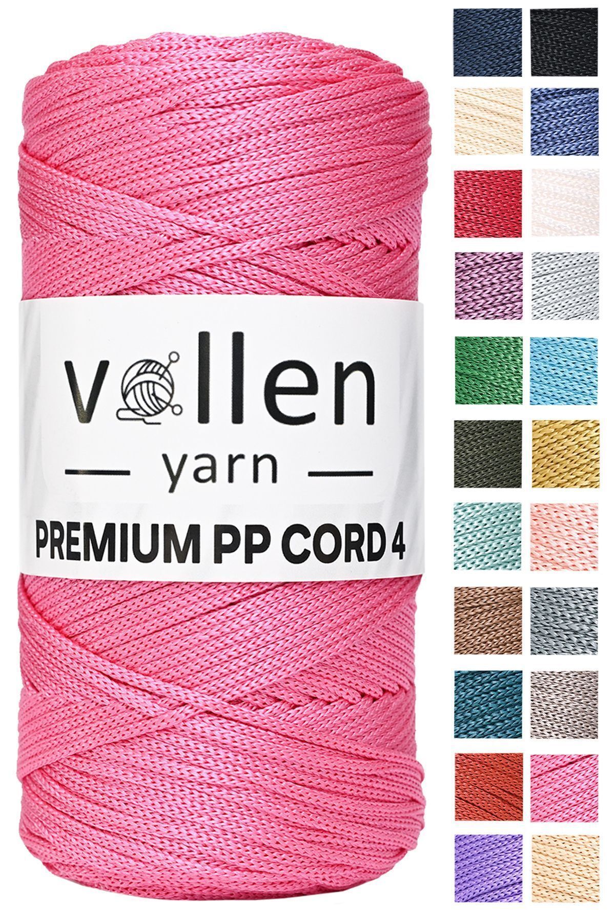 vollen yarn-200gr/230m Premium Polyester Macrame Thread 2mm, Macrame Thread, Macrame, Supla, Bag Thread, Fuchsia 1