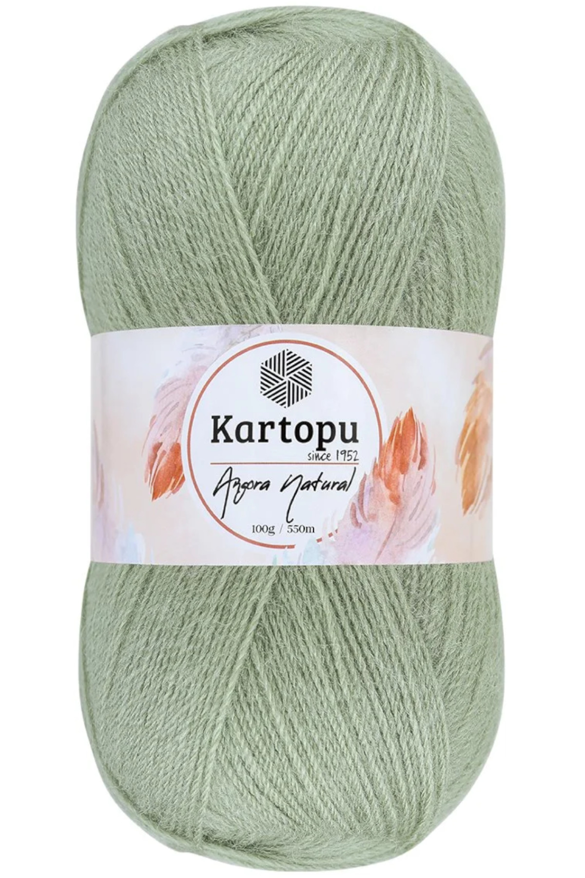 Angora Natural Cagla Green K426 Thin Vest Woolen Rope 100gr