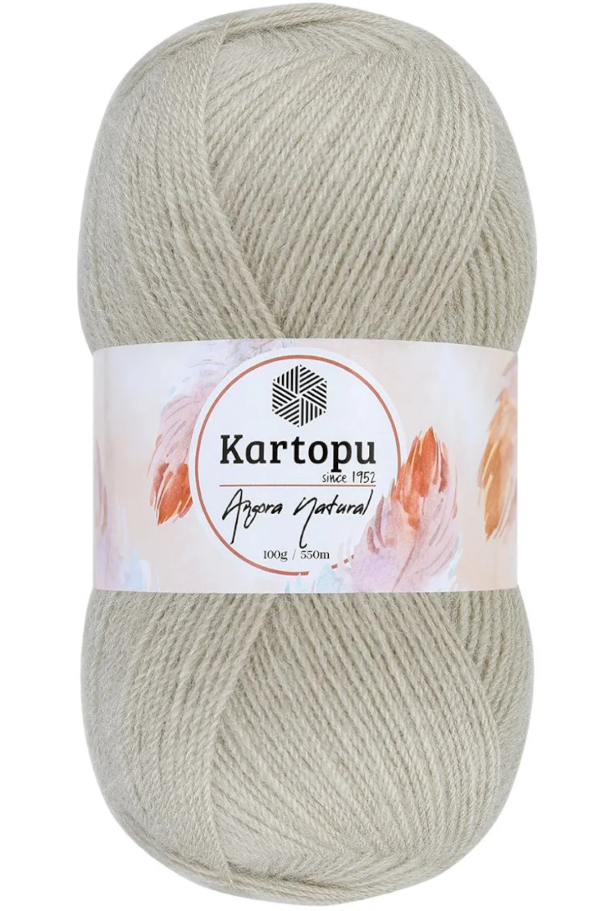 Angora Natural Light Beige K844 Thin Vest Woolen Rope 100gr