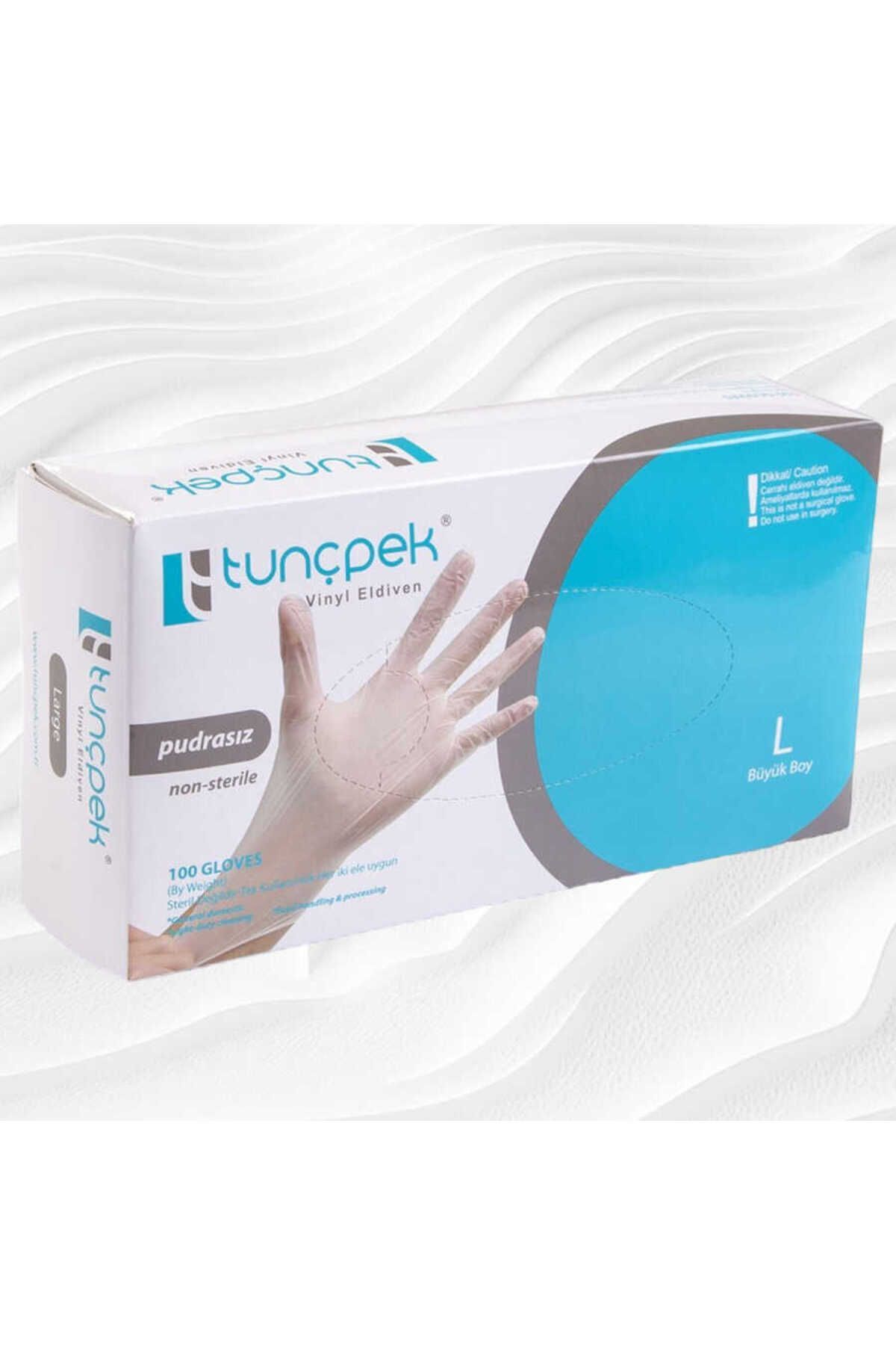 Tunçpek Eldiven Pudrasız Vinil L