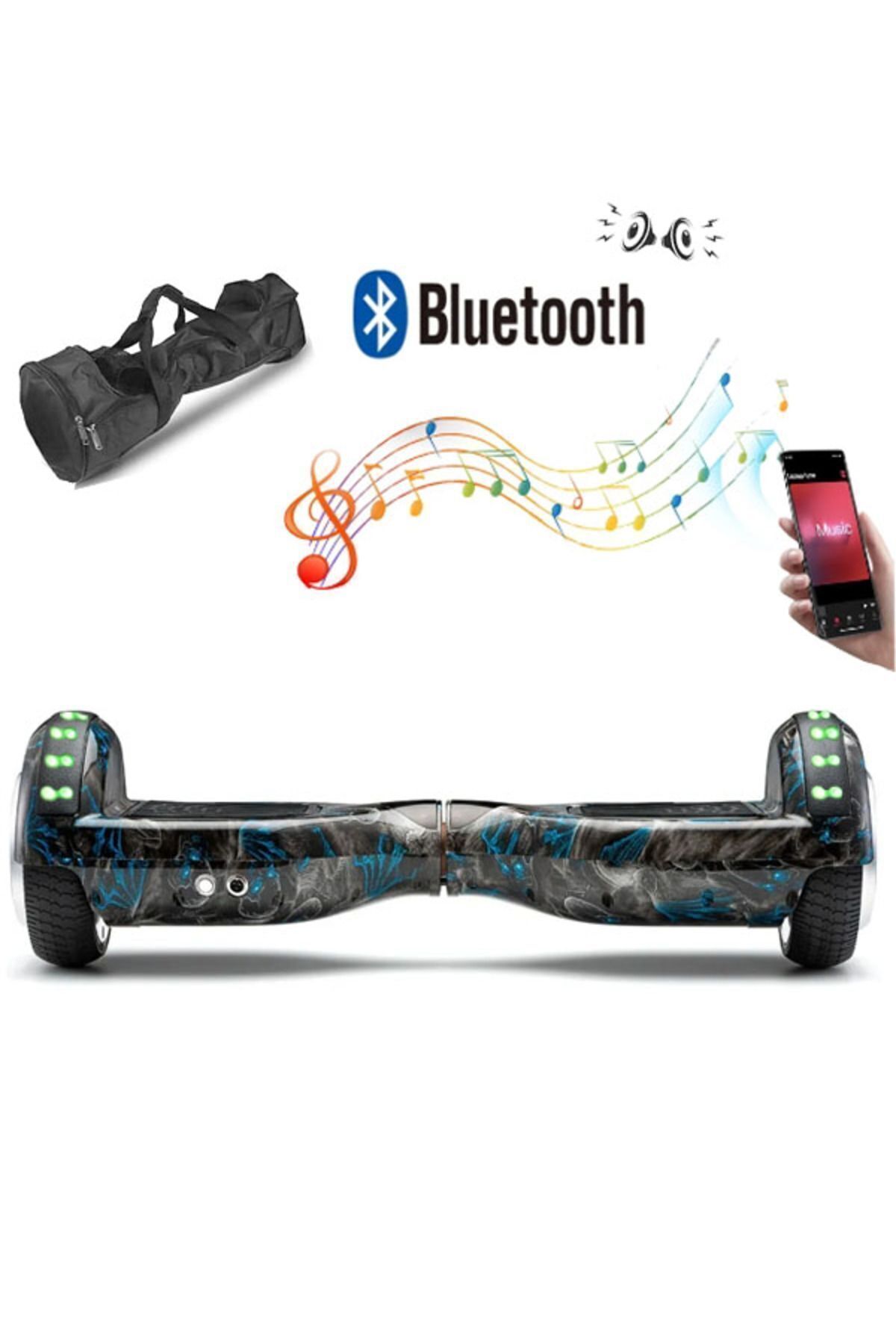 Elektrikli Kaykay Full Ledli Hoverboard Bluetooth Hoparlorlu 6.5 Inch D05