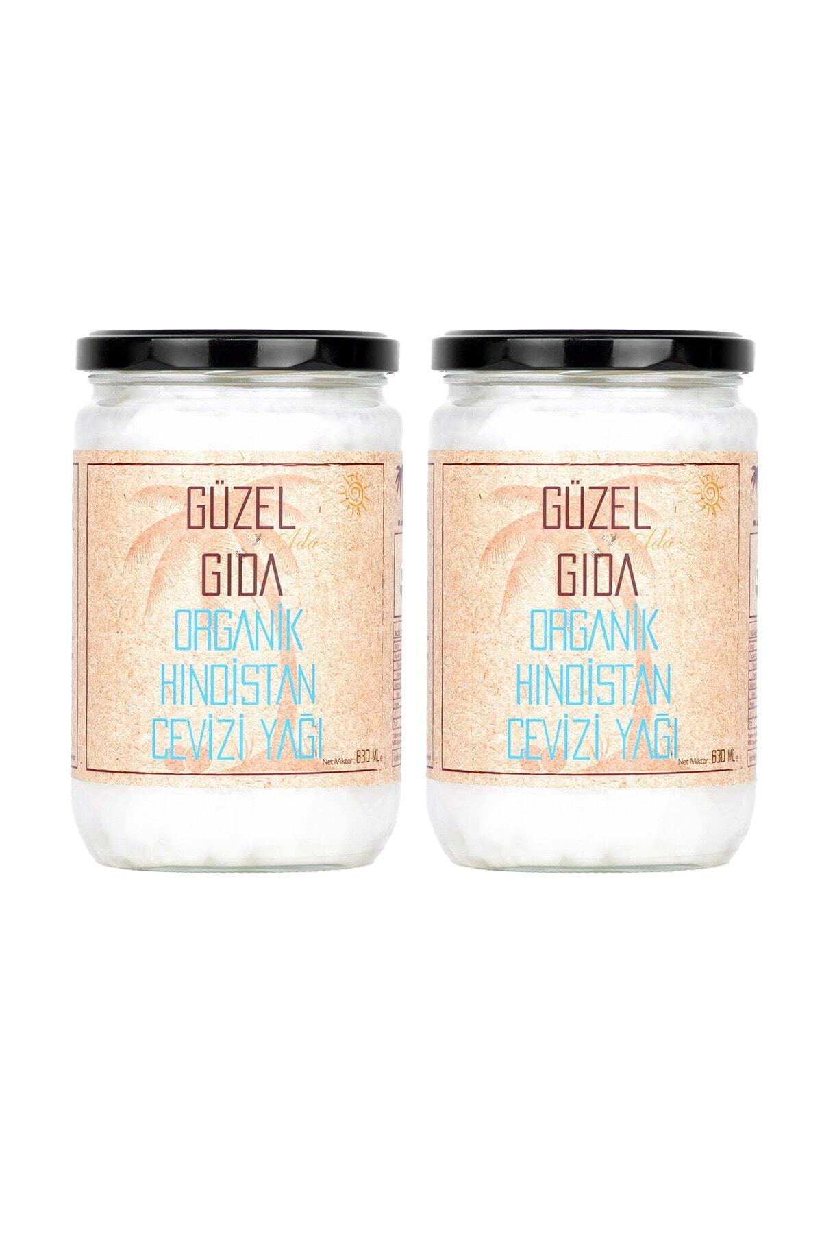 Güzel Ada Gıda Organik Hindistan Cevizi Yağı 2x630 ML ( Soğuk Sıkım )