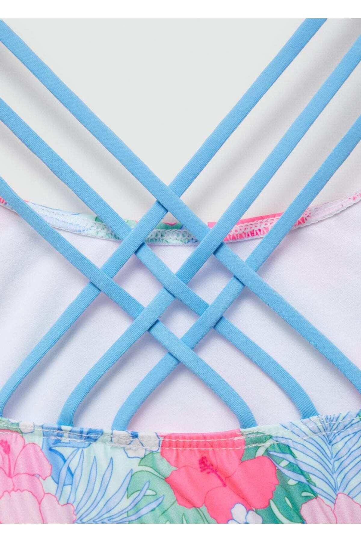 MANGO Kids-Bikini w kwiatowy wzór 3