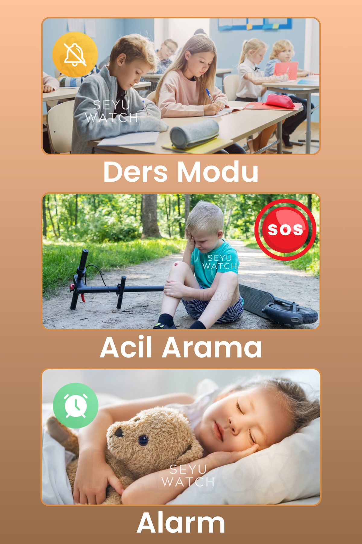 HX Kids 4G Pro Sim Kartlı Harvox Akıllı Çocuk Saati Gps Konum Takibi Arama Konuşma 4G Destekli