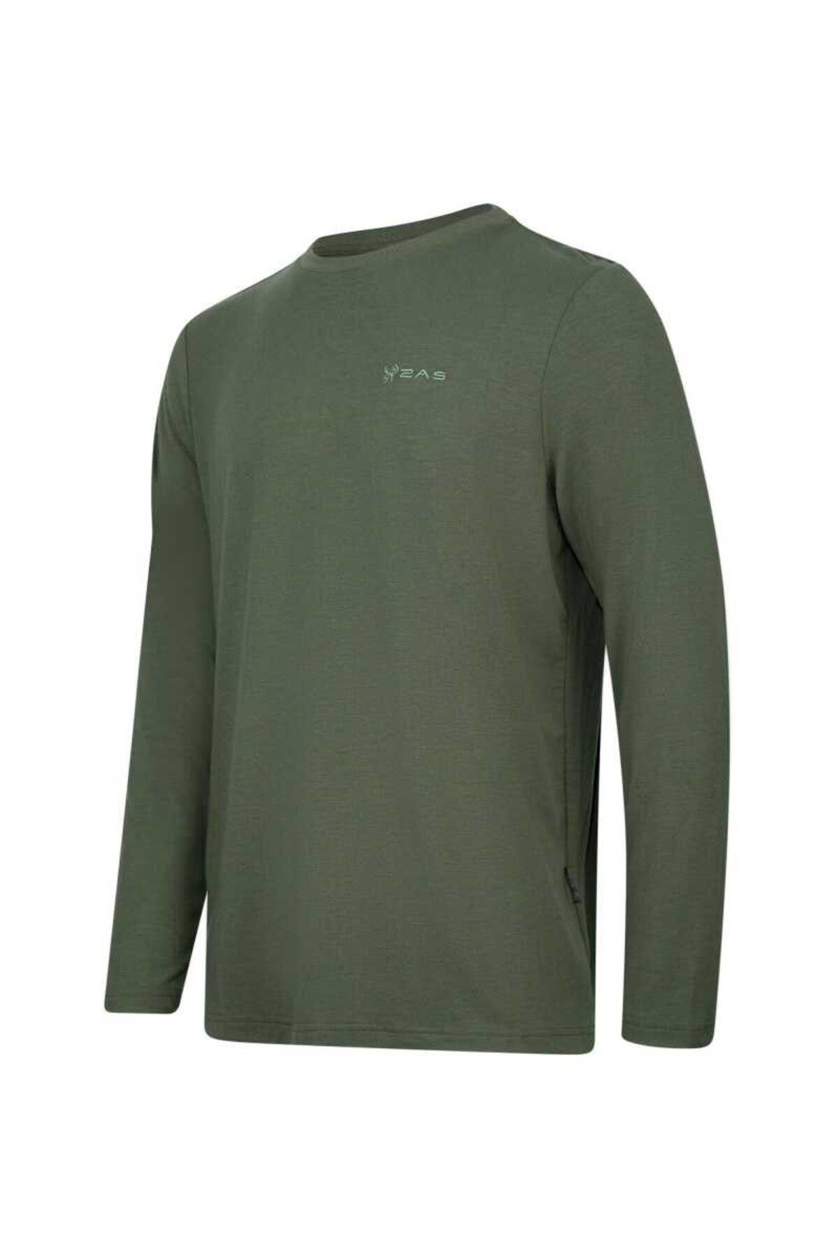 2AS-Vernon Ανδρικό T-shirt Khaki Viloft - Μακρυμάνικο 2asvermfbss24-21417 2