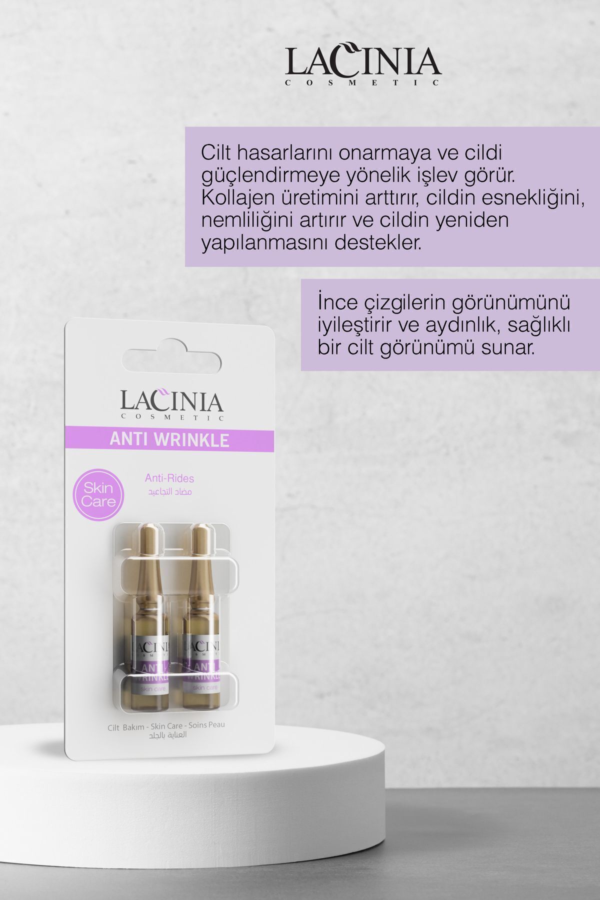 سرم ضد چروک ضد چروک برای مراقبت از صورت مناسب است Lacinia