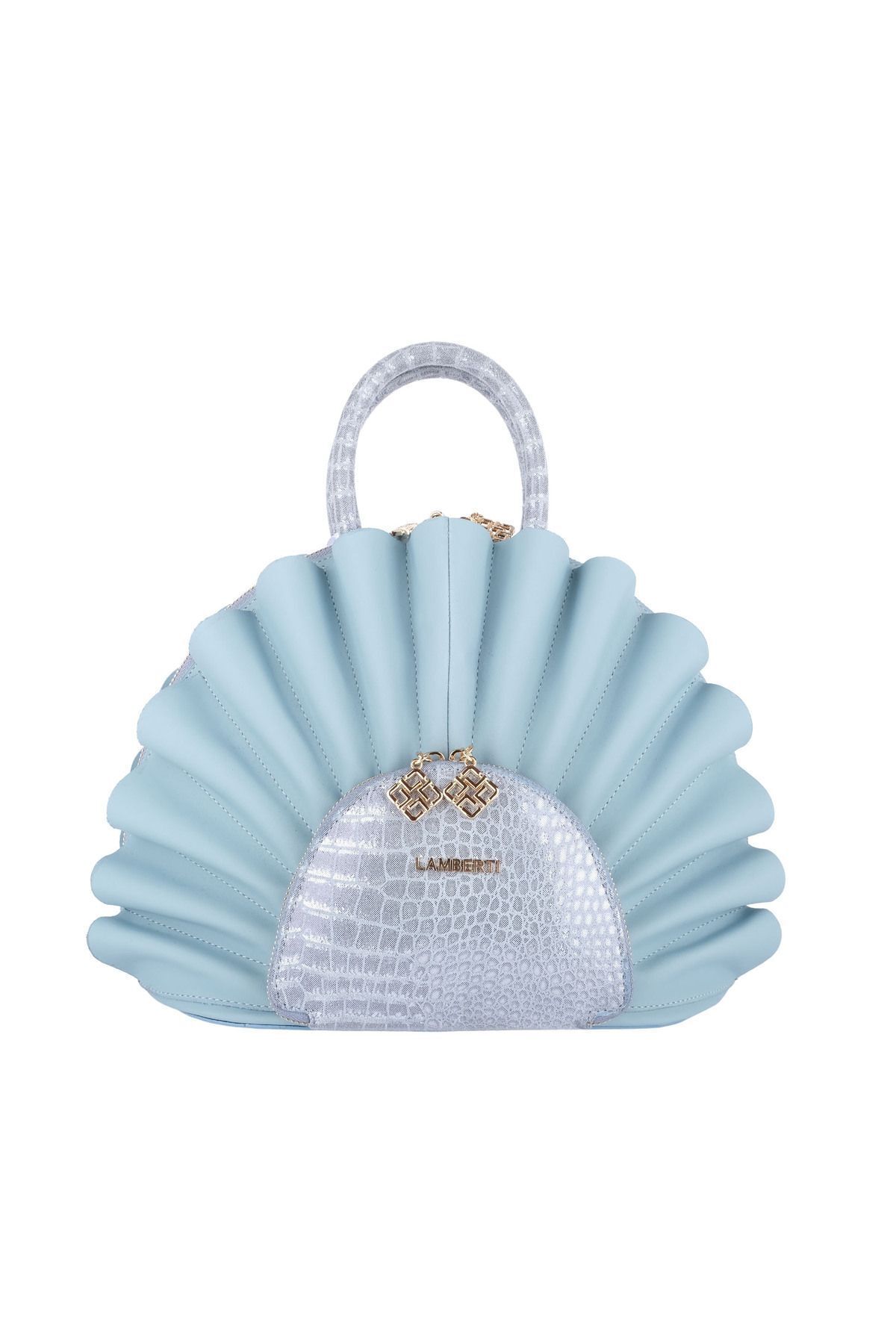 LAMBERTİ-lamberti Clams Patterned Shoulder Strap Bag 1