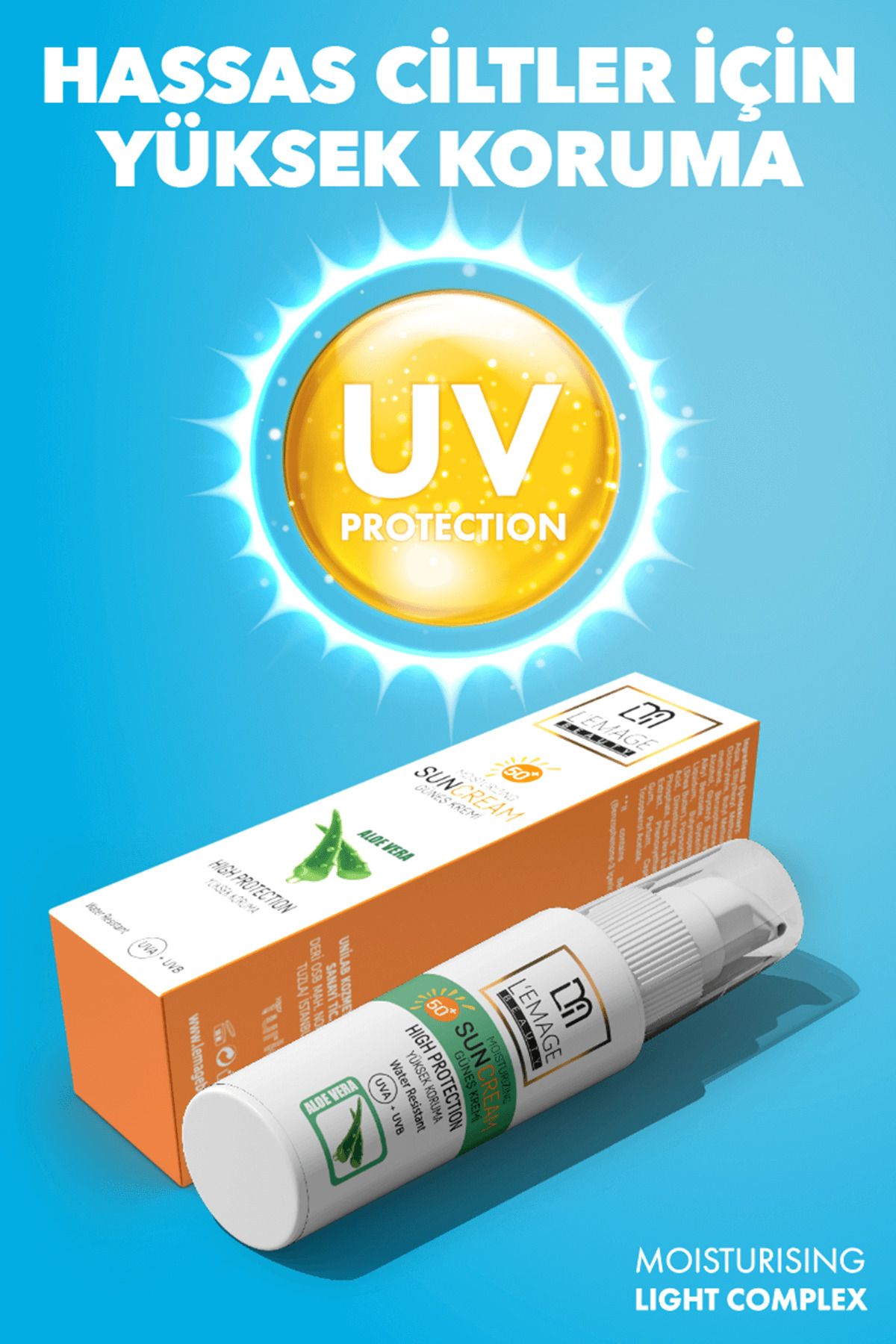 کرم ضدآفتاب صورت و بدن Lemage SPF 50 60 ml (ضد آب) L'EMAGE BEAUTY