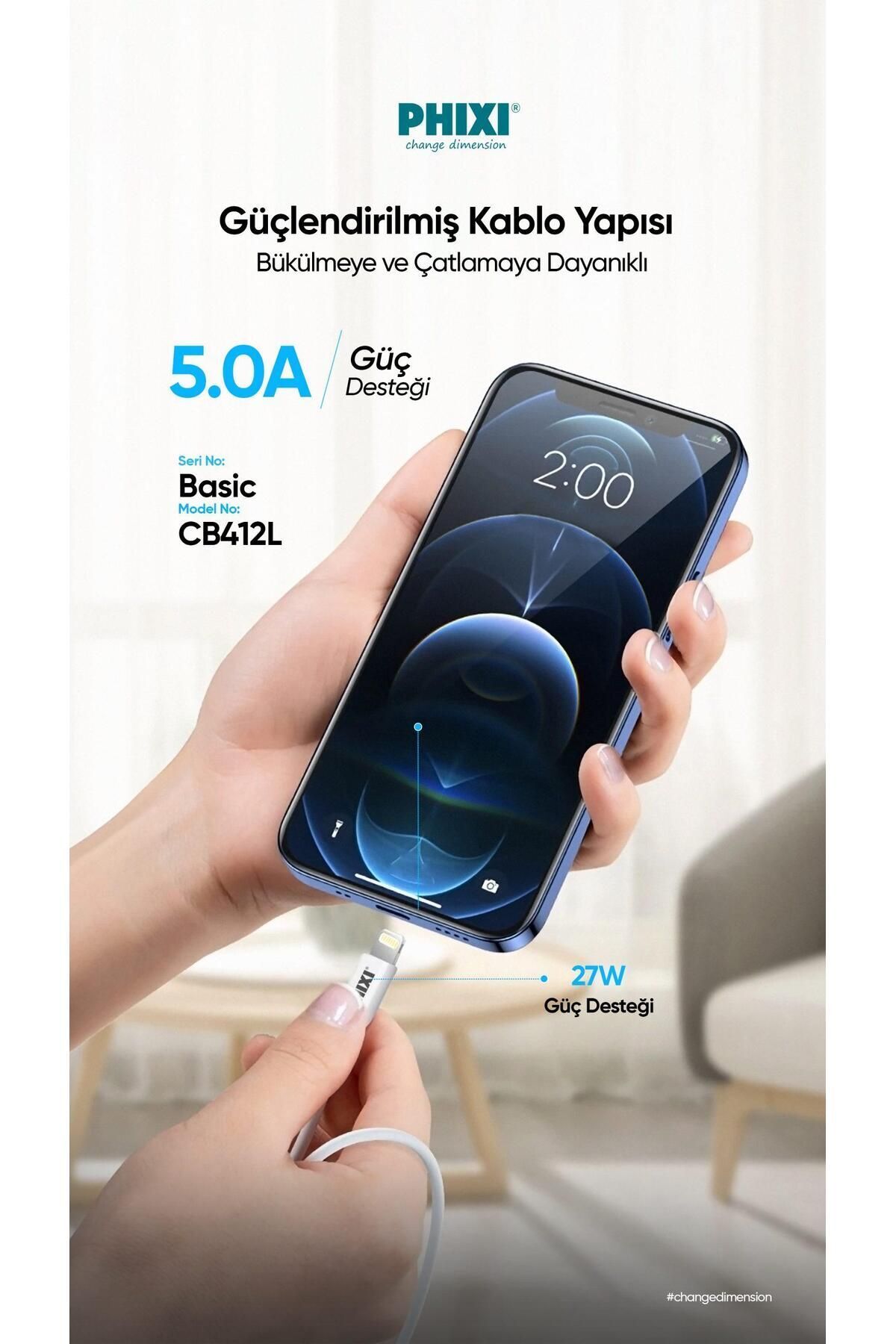 Basic Cb412l Type-c To Lightning Usb Şarj Kablosu