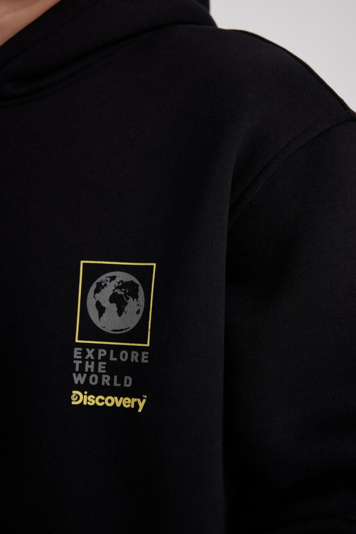 سویشرت مردانه مشکی دفاکتو | B0771AX23WN اورجینال - تصویر 5